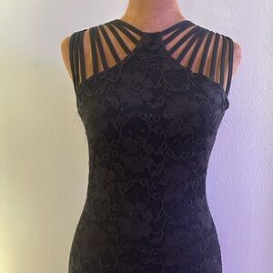 Dress the Population Black Lace Dress